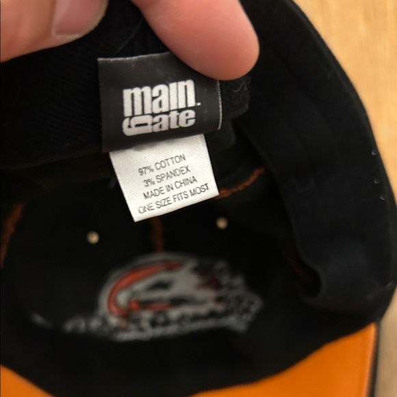 Harley-Davidson Black Cap with Orange Flames OSFM - Picture 5 of 5